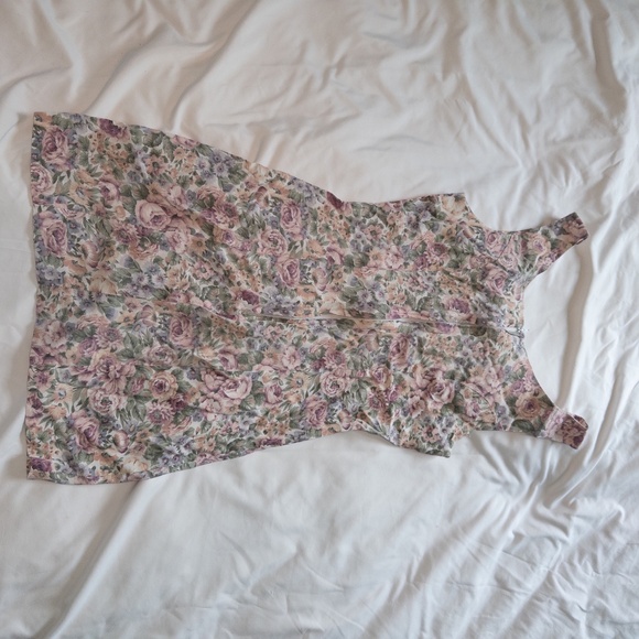Vintage 80s floral mini dress size 3 rampage rayon - Picture 4 of 8